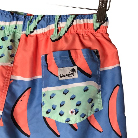 MED Boardies Swim Shorts Trunks Mesh Liner Fresh Prince 90s Colourful - Picture 7 of 9